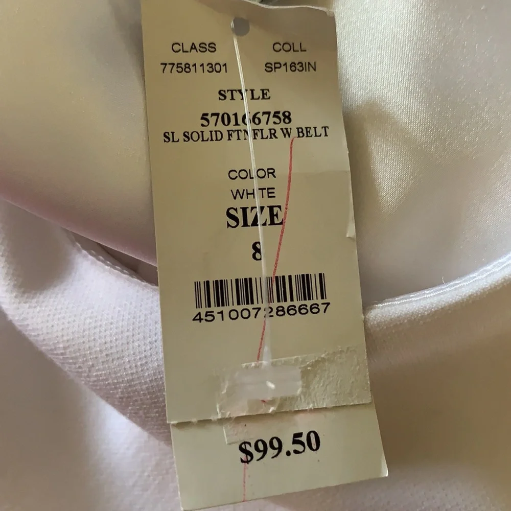 White House Black Market WHBM white dress 8 New NWT medium Sleeveless GORGEOUS - Picture 8 of 11